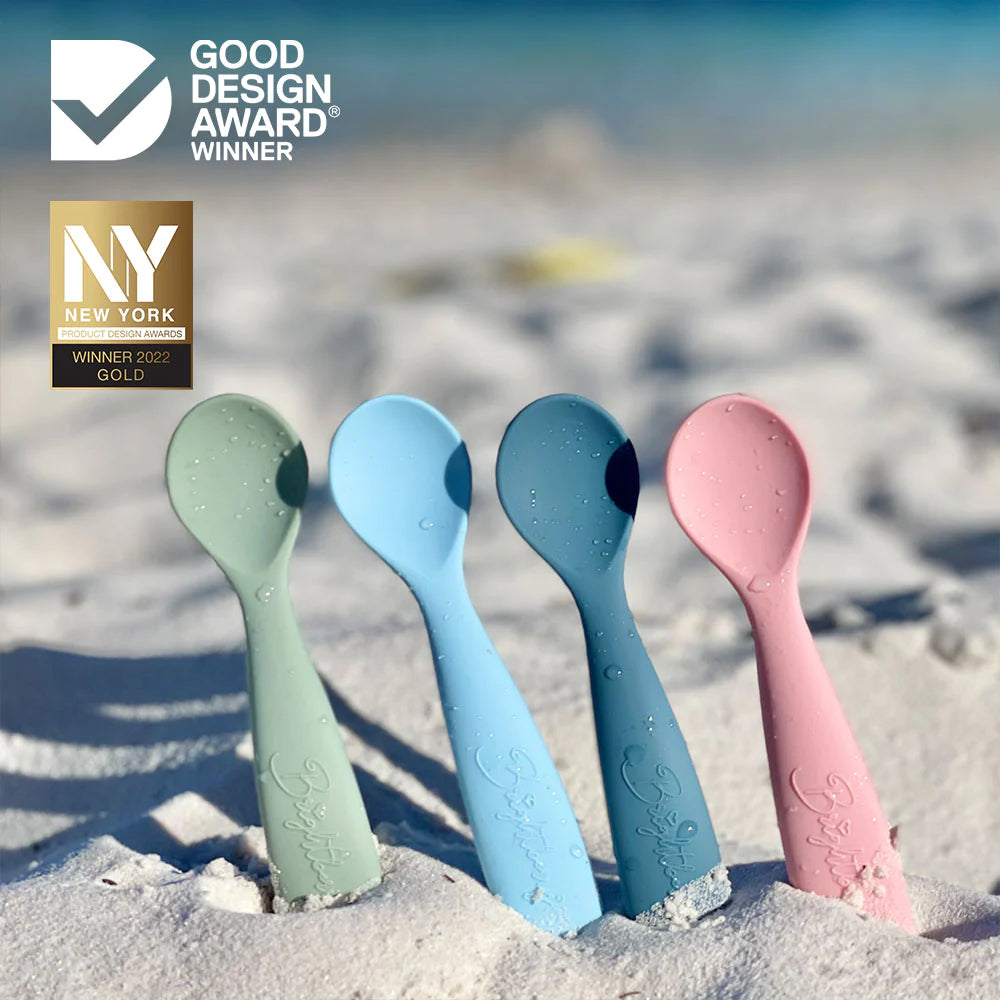 Sage 2-in-1 Silicone Spoons and Teether - By Bright Berry