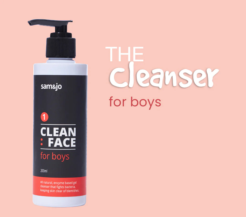 Clean Face Cleanser for Boys By - Sam & Jo