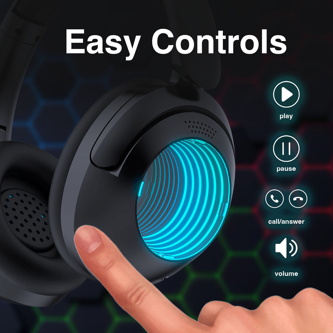 Infinity Light Bluetooth Headphones - By Laser