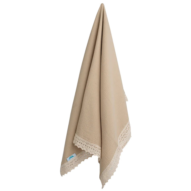 Heirloom Swaddle in Sand by Kute Cuddles