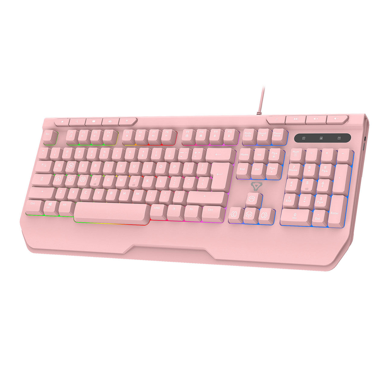 Pink Rgb Color Keyboard Pink RGB Wired Gaming Keyboard with Anti-Ghosting - By Laser – Pulse 'N ...