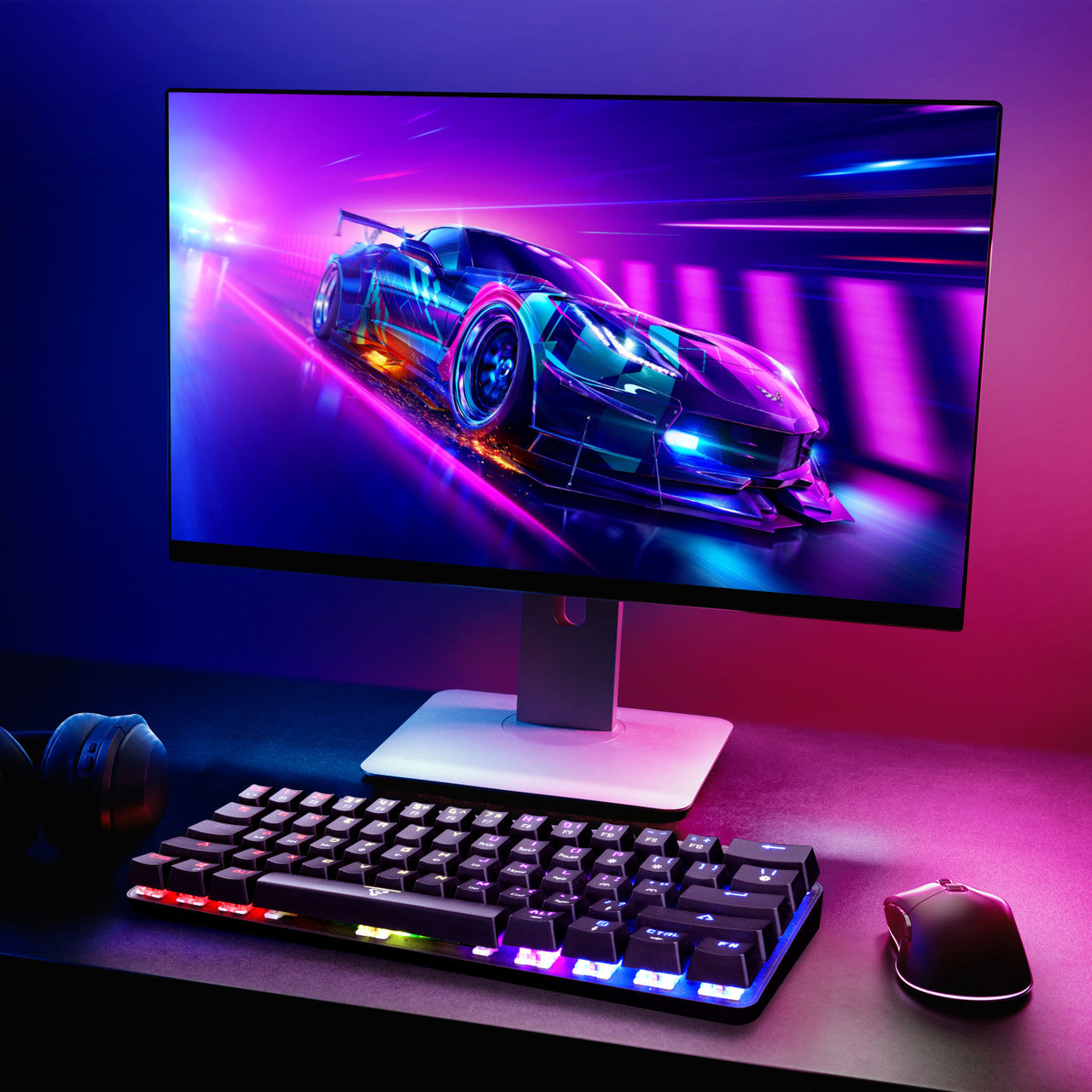 Gaming Mini Mechanical Keyboard Black - By Laser