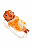 Soft Kids Expandable Lion Bath Sponge Back Scrubber