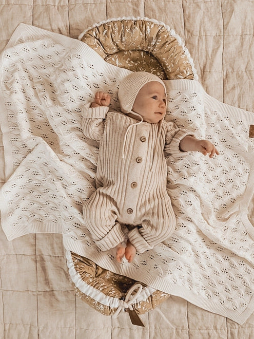 Knitted Ribbed Romper - By Little B's Nursery