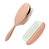 Elegant Rose Gold Plated Brush & Comb Set by Simply Elegant
