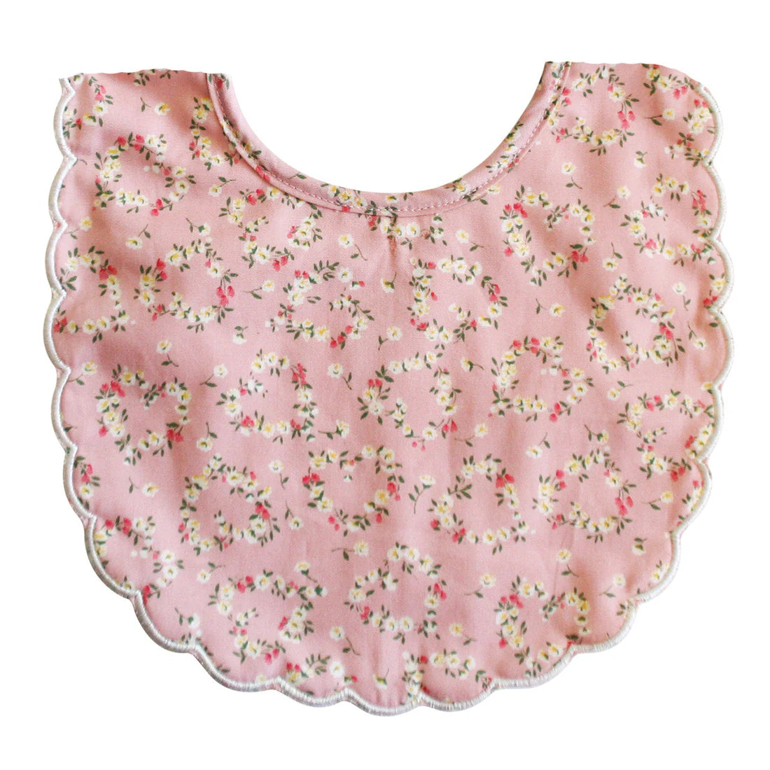 Scallop Bib Posy Heart - By Alimrose