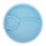 Blue Divided Suction Plate - By Bright Berry