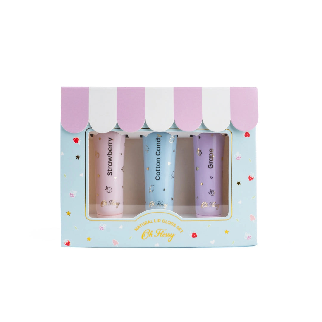 Natural Lip Gloss Set - By Oh Flossy
