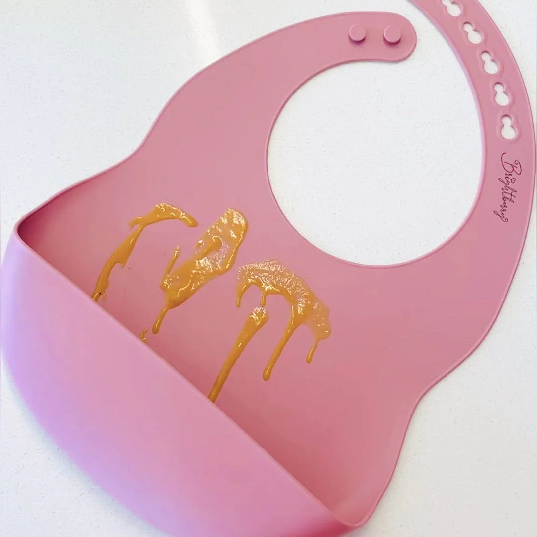 Sage Soft Silicone Bib for Baby & Toddler - By Bright Berry
