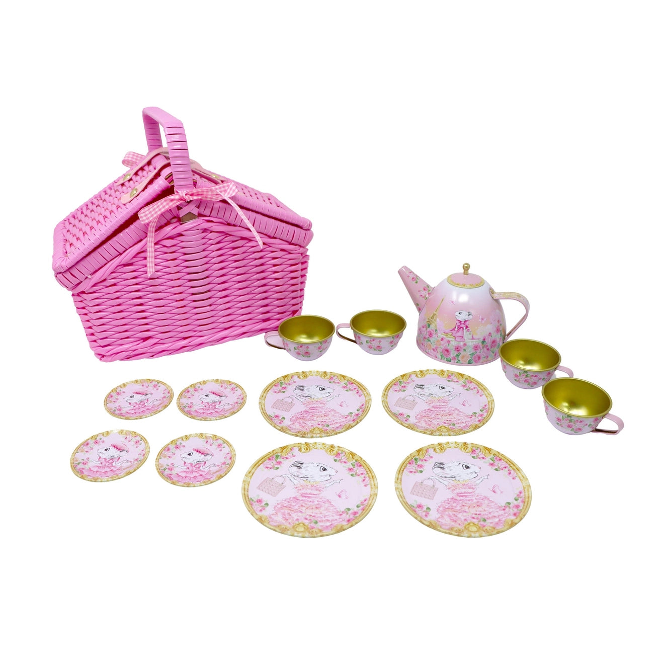 Claris the Chicest Mouse in Paris Picnic Tea Set - By Pink Poppy