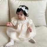 Event Party Ivory Faye Rose Dress - By Lilvida