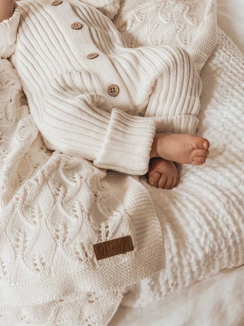 Classic Knit Hoodie Romper - By Little B's Nursery