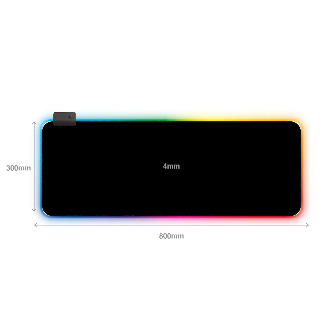RGB LED Gaming Mouse Pad Extra Large - By Laser