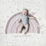 Baby Welcome to the World Milestone Swaddle & Toy Bundle - Pink by Demdaco