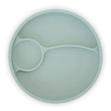 Sage Divided Suction Plate - By Bright Berry